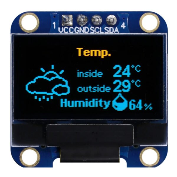 0.96 Inch OLED Display Module (128×64 Pixels, I2C Interface)