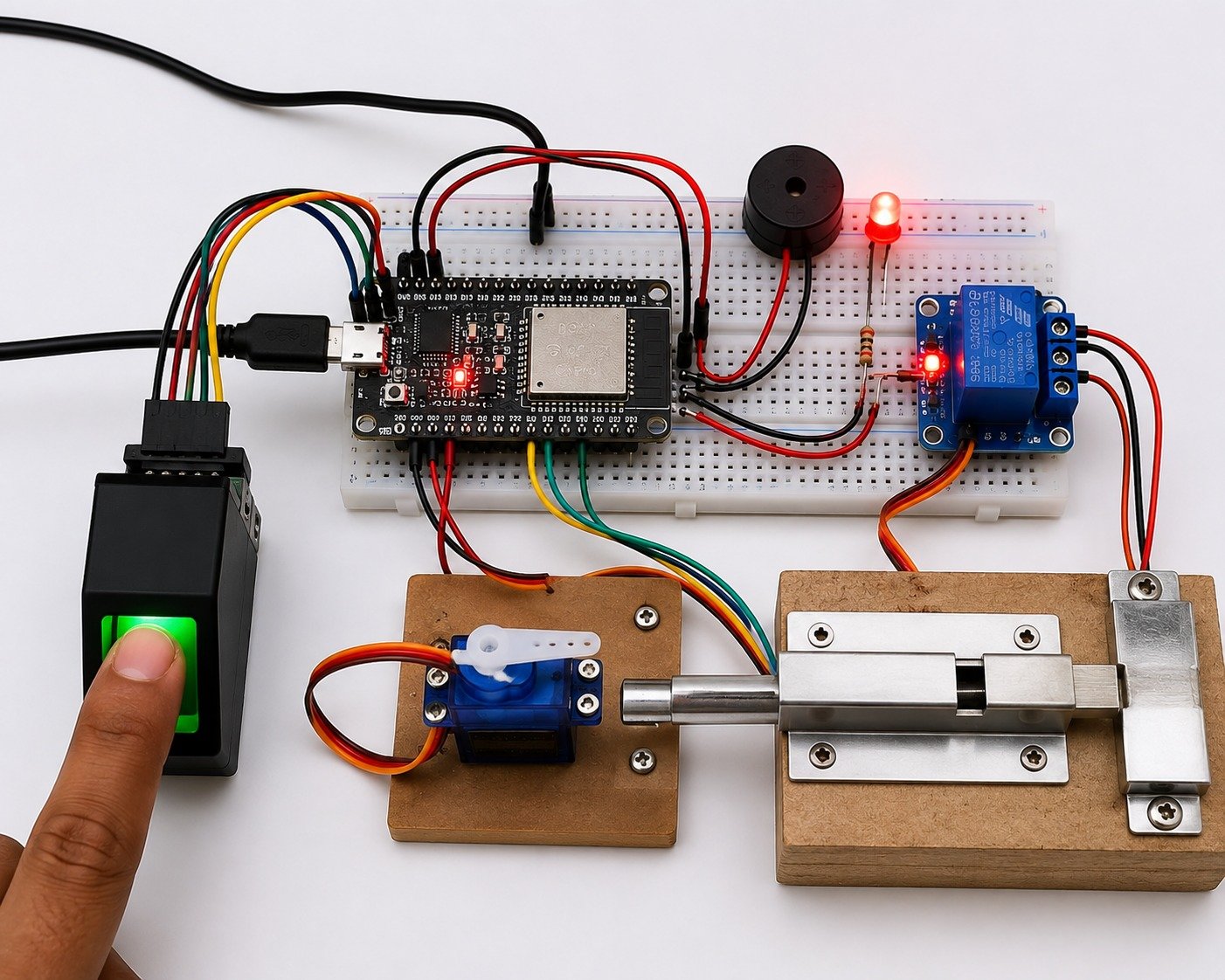Fingerprint-Based Smart Door Lock System Using ESP32