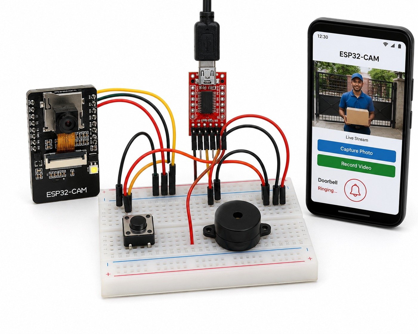 IoT-Based Smart Doorbell with Camera Using ESP32-CAM
