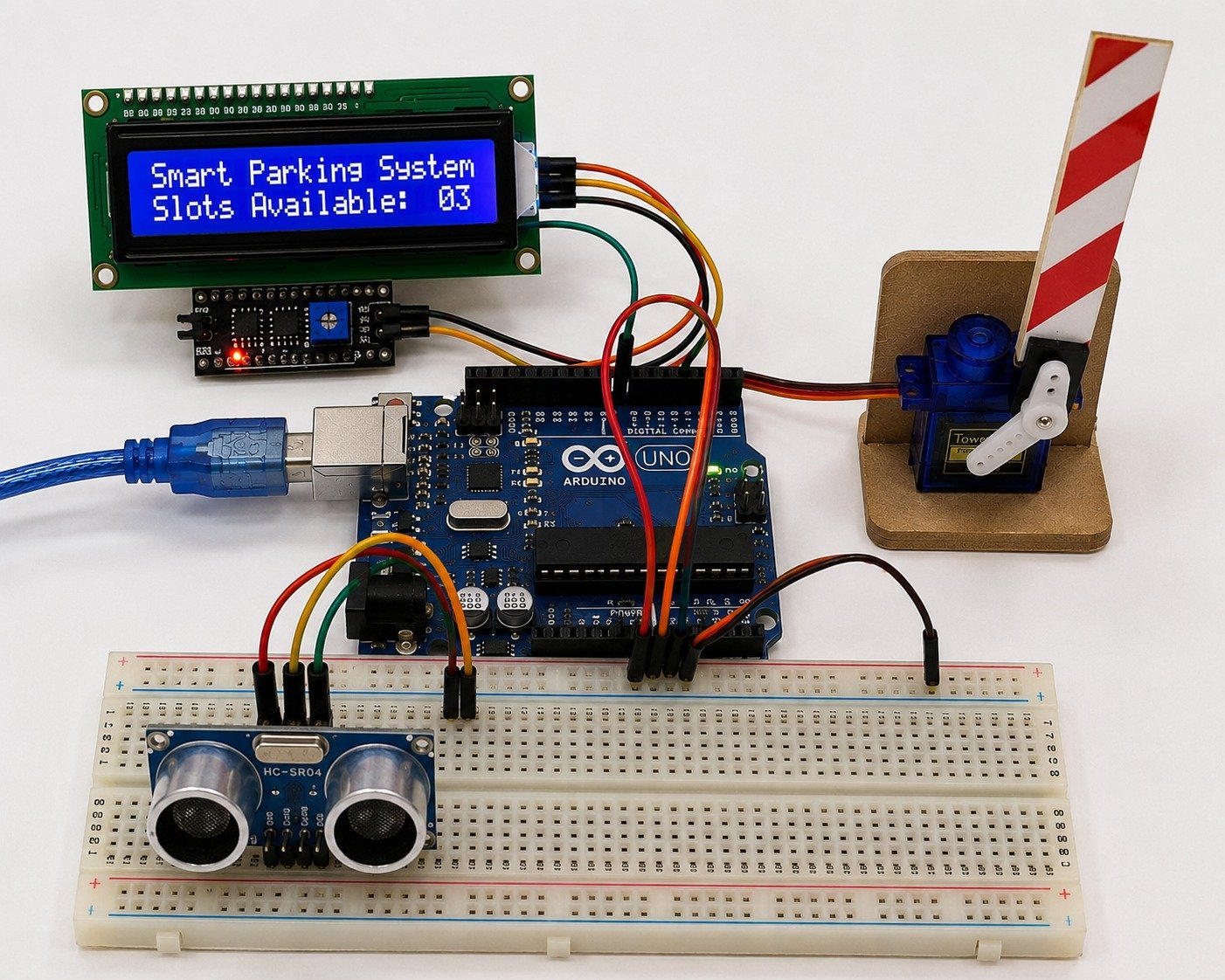 Smart Parking System Using Arduino Uno